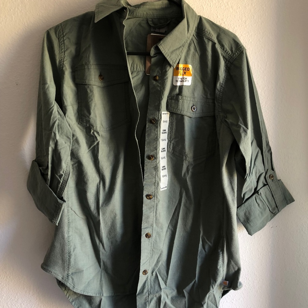 Carhartt womens long sleeve Rugged Flex Bozeman shirt size small